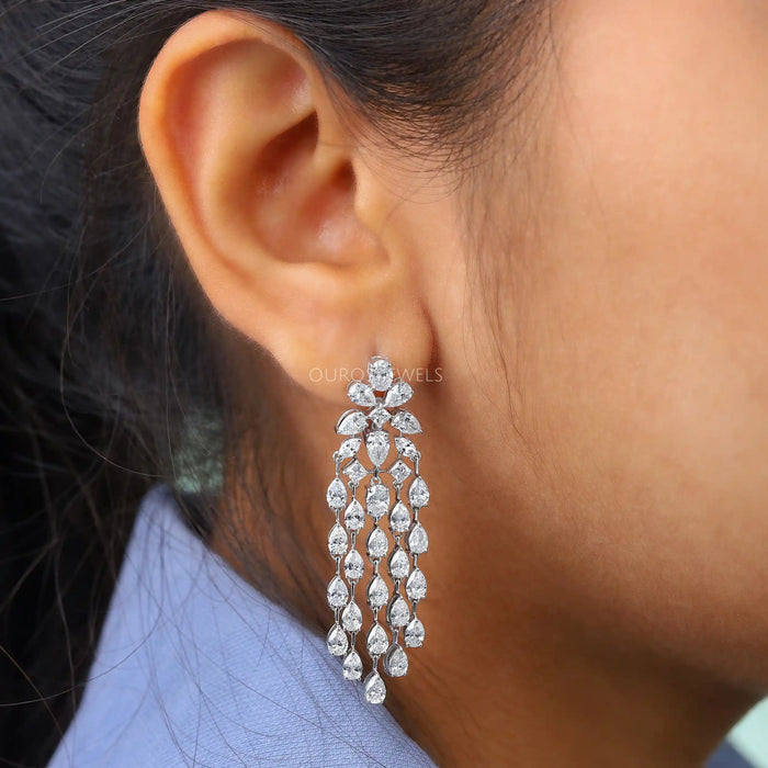 Diamond Loop Chandelier Earrings | Harry Winston